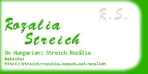 rozalia streich business card