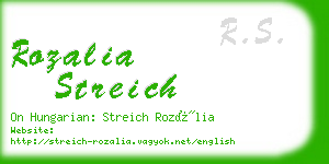 rozalia streich business card